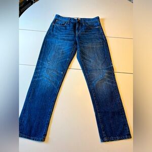 Madewell Straight-Leg Jeans in Dark Blue Wash